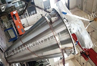 conical screw mixer with heating jacket